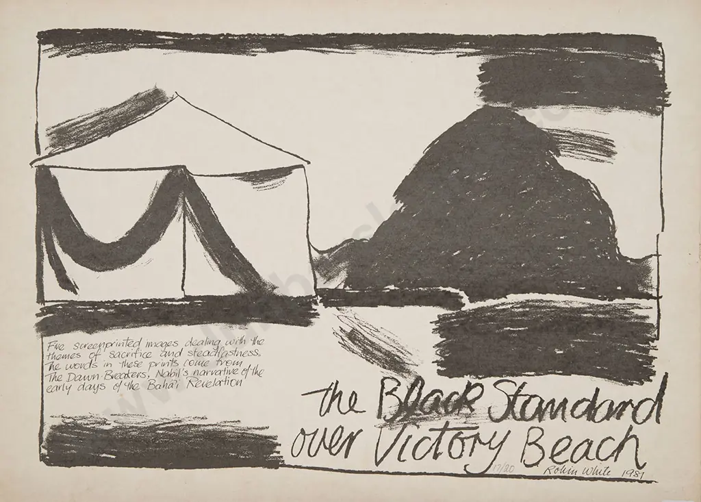 Robin White - The Black Standard Over Victory Beach Image 1++