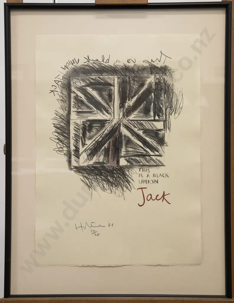 Ralph Hotere - This is a Black Union Jack Image 1++