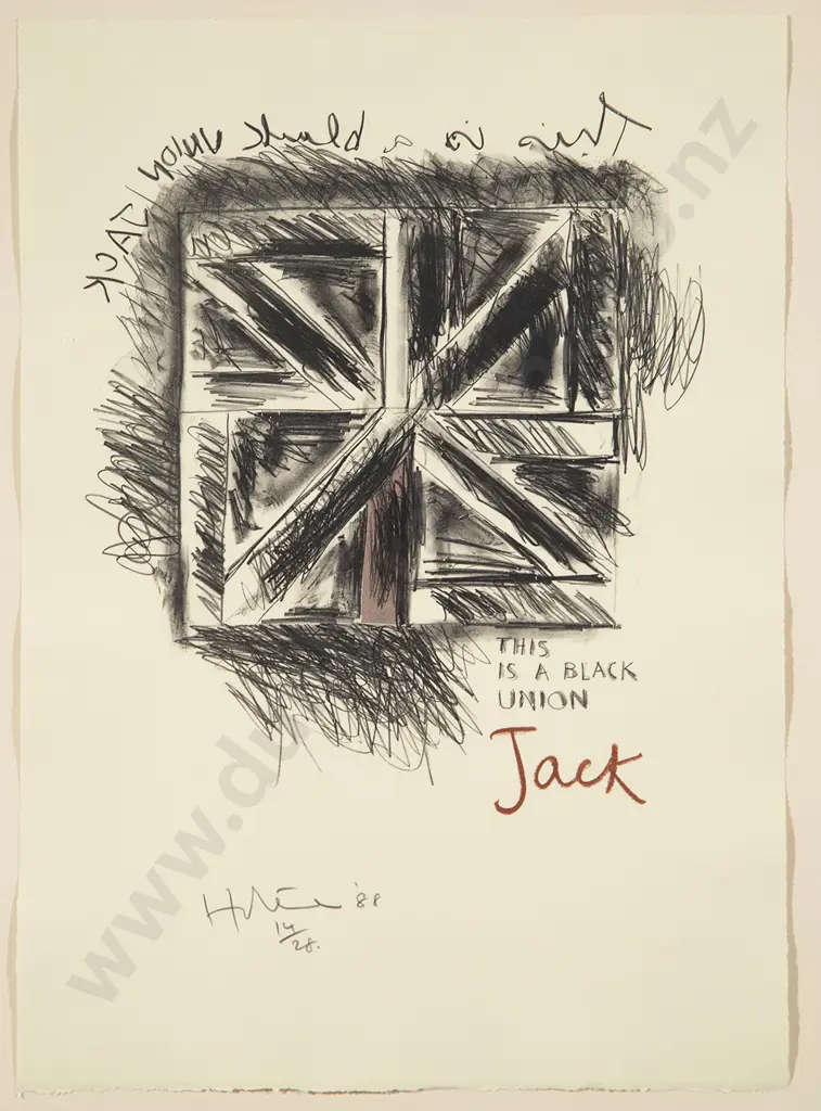 Ralph Hotere - This is a Black Union Jack Image 1++