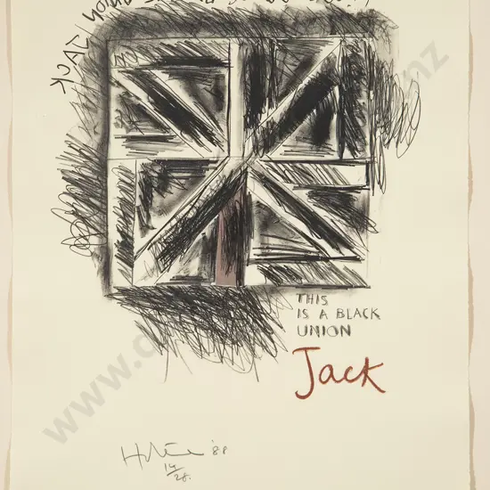 Ralph Hotere - This is a Black Union Jack
