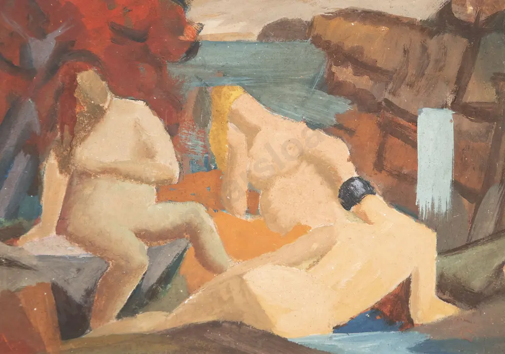 John Weeks - Bathers (Three Reclining Figures) Image 1++