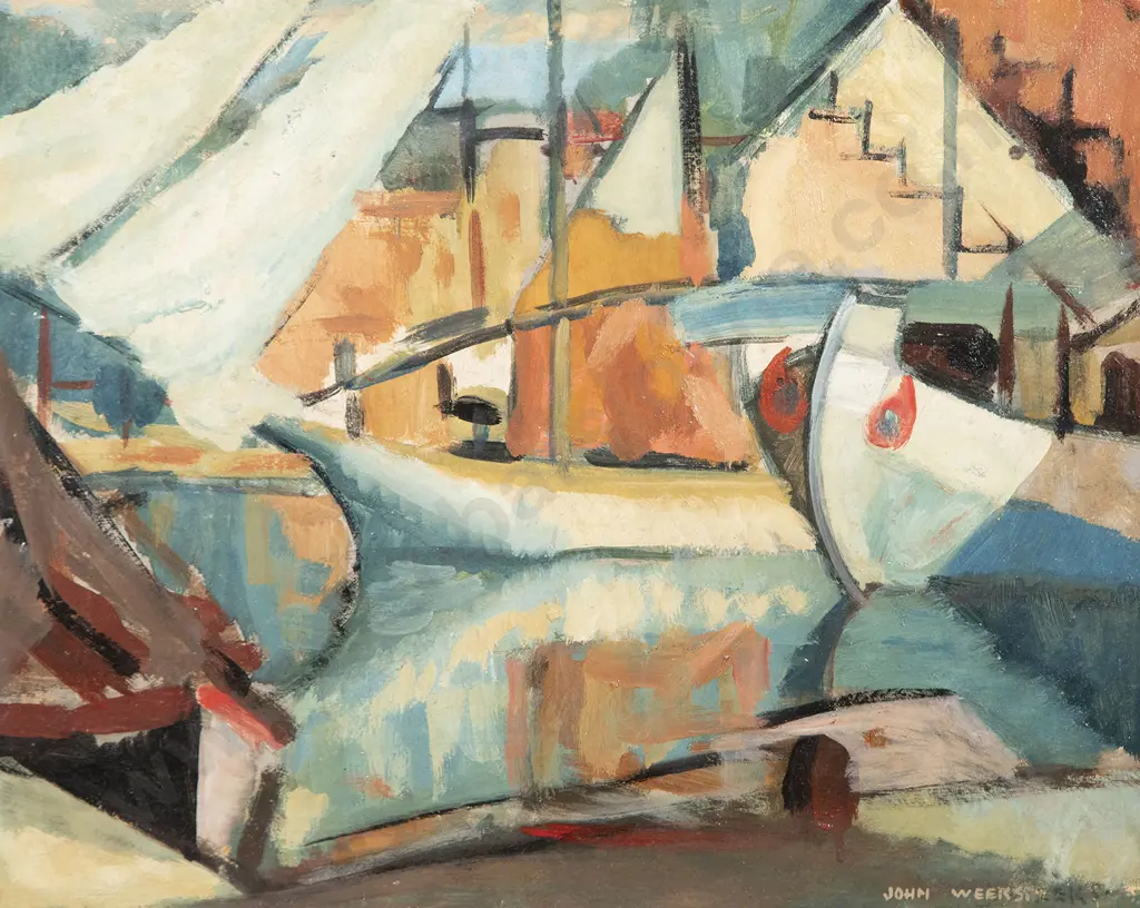John Weeks - Boats in Harbour Image 1++