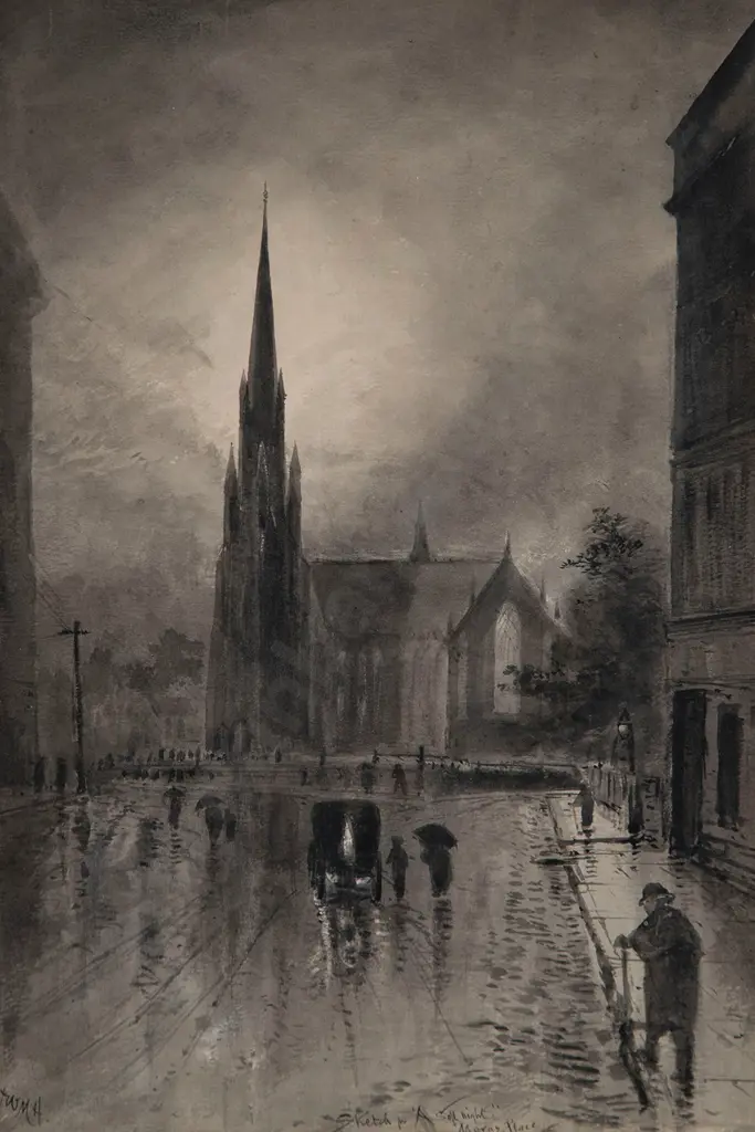 William Mathew Hodgkins - Sketch for 'A Soft Night’ Moray Place Image 1++