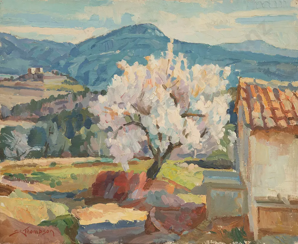 Sydney Lough Thompson - Cerisier en Fleurs (St Jeannet) Image 1++