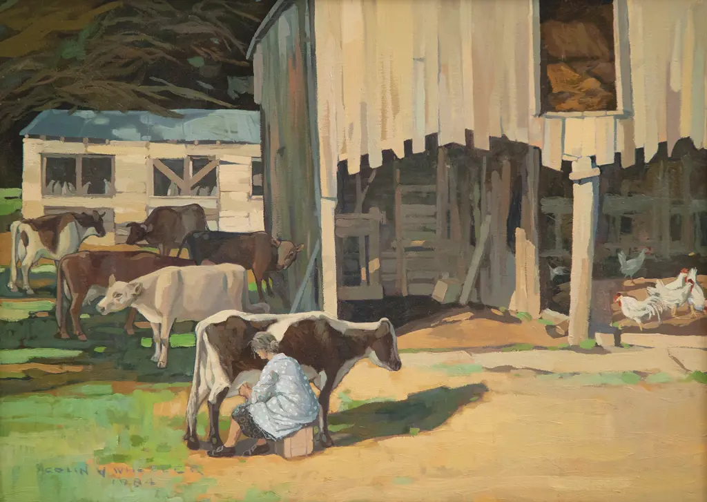 Colin V Wheeler - Cowbyre at Weston (North Otago) Image 1++