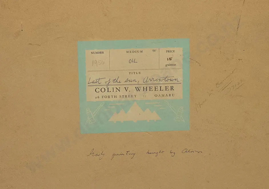 Colin V Wheeler - Last of the Sun (Arrowtown) Image 1++