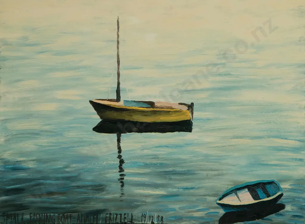 Dick Frizzell - Small Fishing Boat Amalfi Image 1++