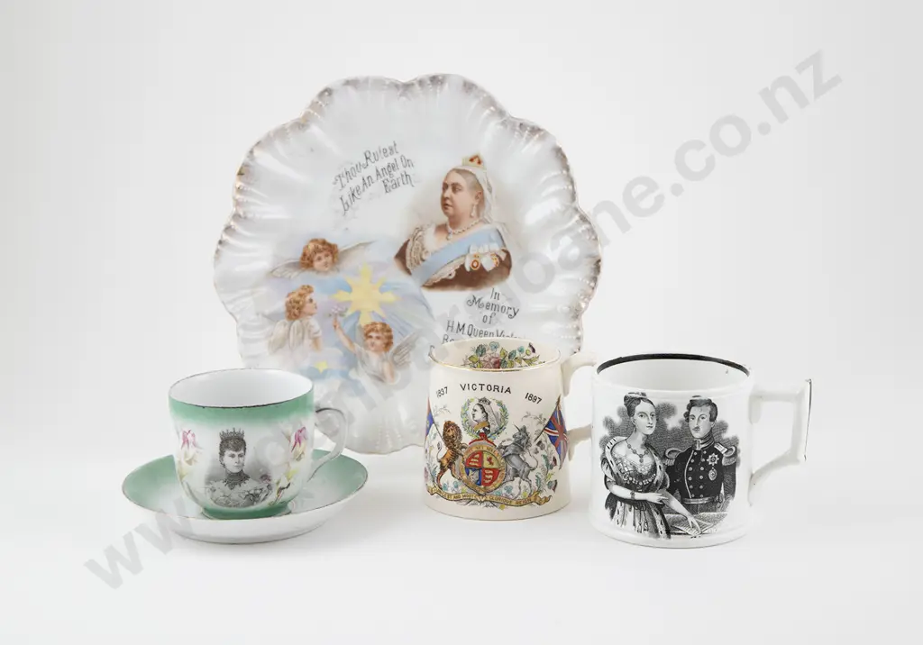 C19th Staffordshire Victoria & Albert Commemorative Mug Image 1++