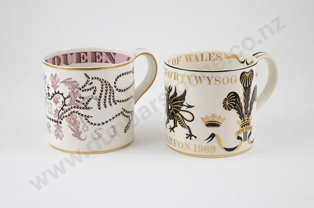 Two Wedgwood Royal Commemorative Mugs Image 1++