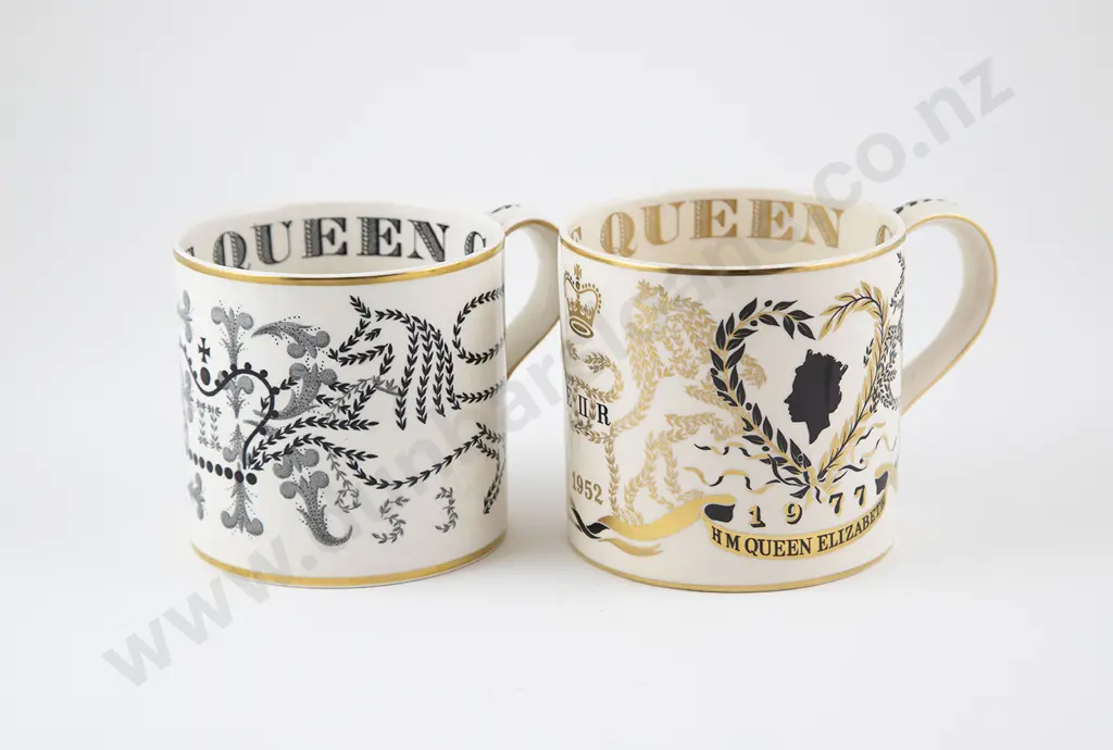 Two Wedgwood Royal Commemorative Mugs Image 1++