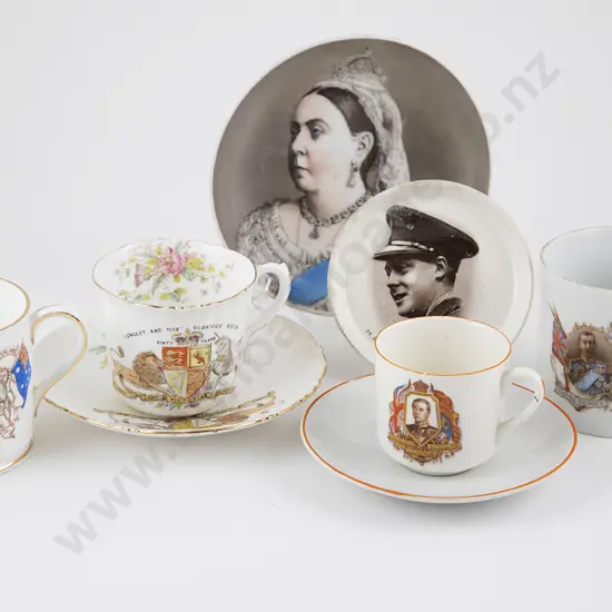 Eight Various Royal Commemorative China Pieces
