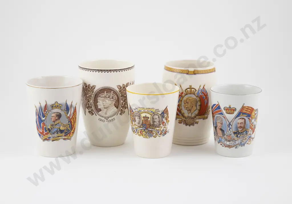 Five Royal Commemorative Beakers Image 1++