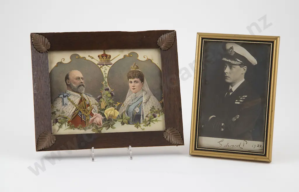 Edward VII 1922 Signed Photo & Edward VII & Queen Alexandra Print Image 1++