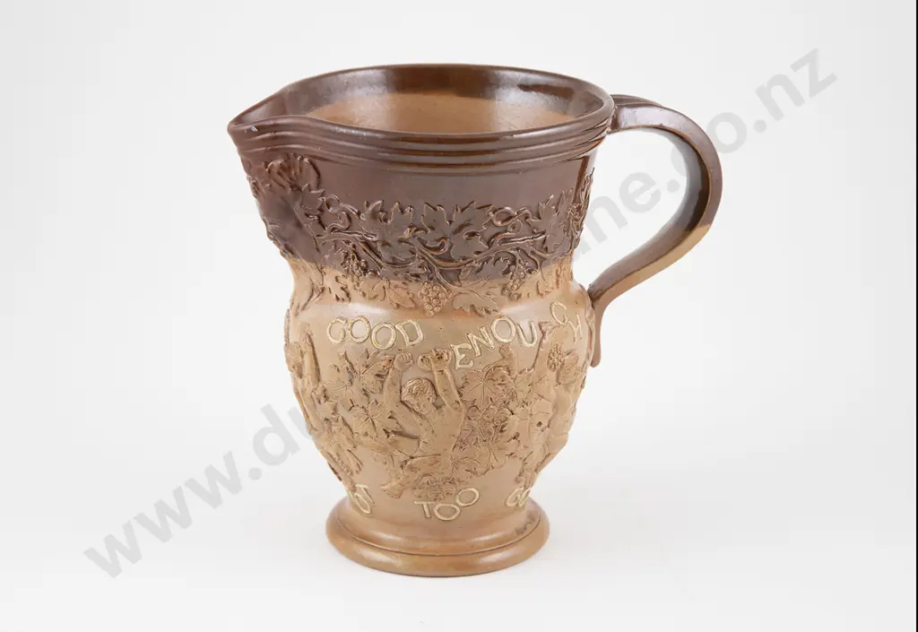 Doulton Lambeth Stoneware Bacchus Jug Image 1++