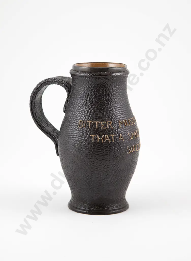 Doulton Slaters Patent Leather Ware Motto Jug Image 1++