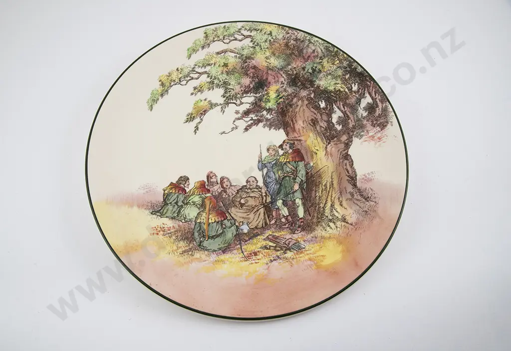 Royal Doulton Under The Greenwood Tree Large Circular Wall Plate Image 1++