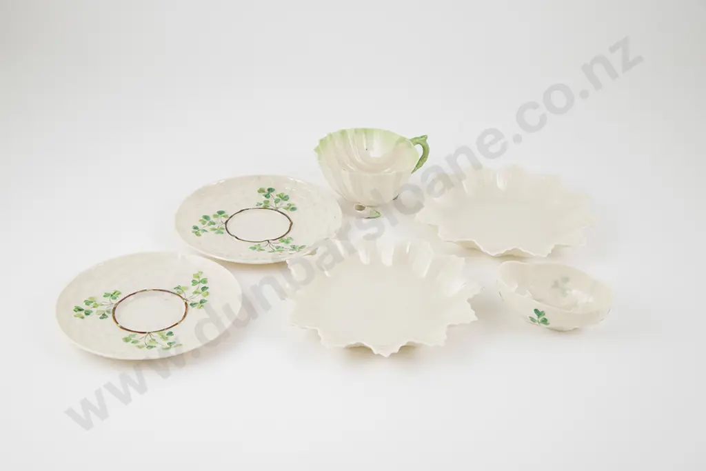 Six Pieces Belleek Porcelain Image 1++