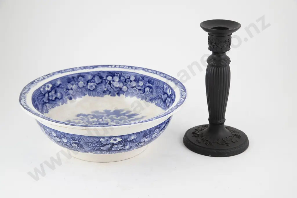 Wedgwood Basalt Candlestick Image 1++