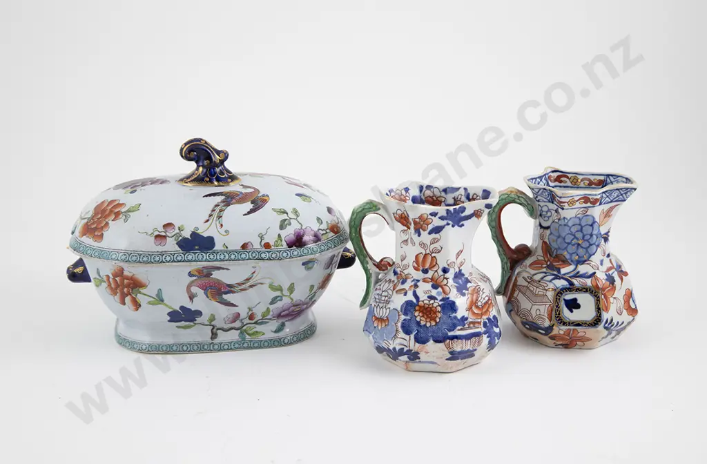 Small C19th Improved Ironstone Tureen & Cover Image 1++