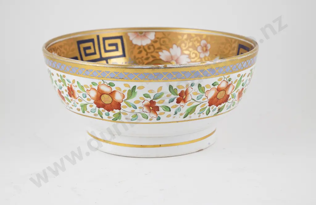 C19th Staffordshire Punch Bowl Image 1++