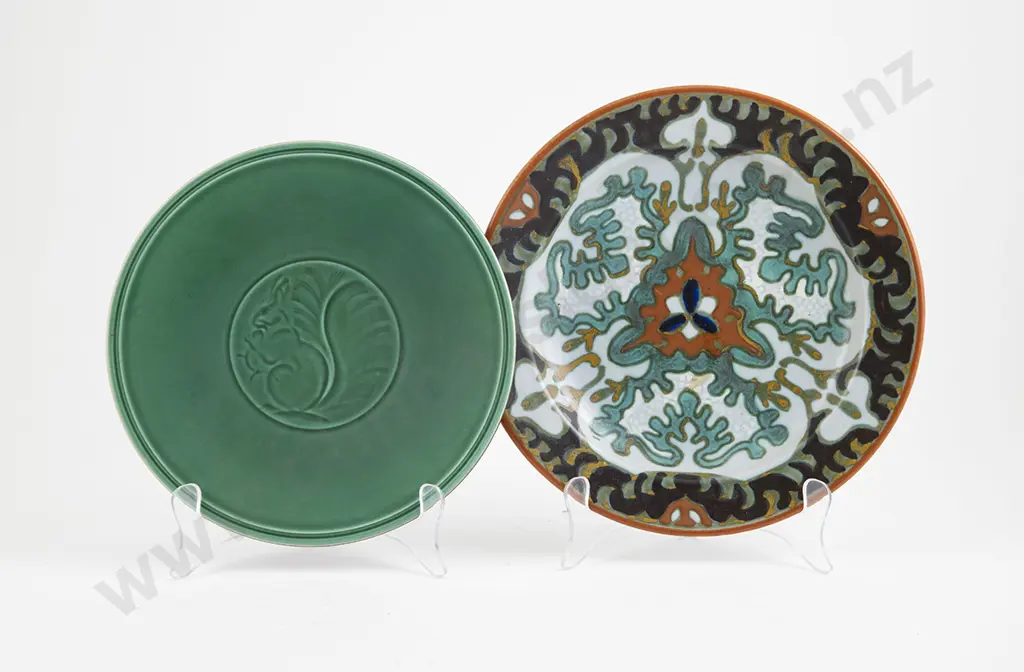 Royal Copenhagen Aluminia Art Deco Faience Cabinet Plate Image 1++