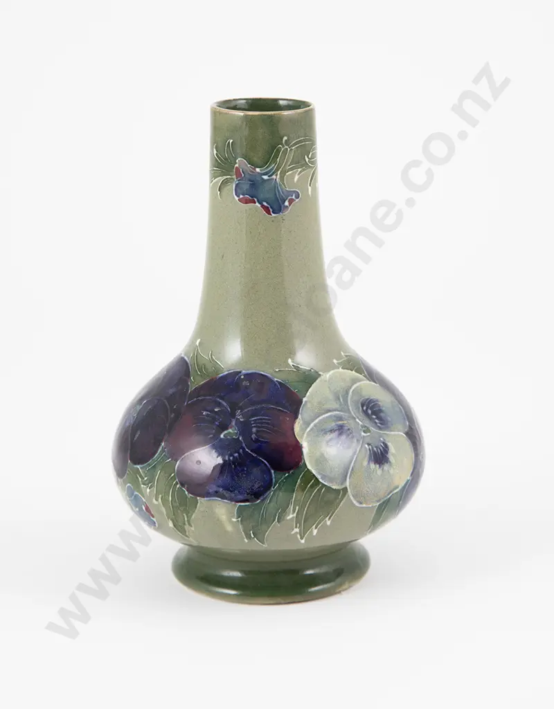 Moorcroft Pansy Pattern Vase Image 1++