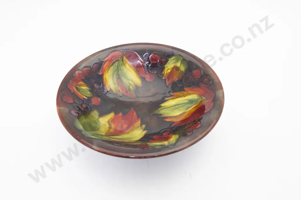 Moorcroft Leaf & Berries Pattern Shallow Bowl Image 1++