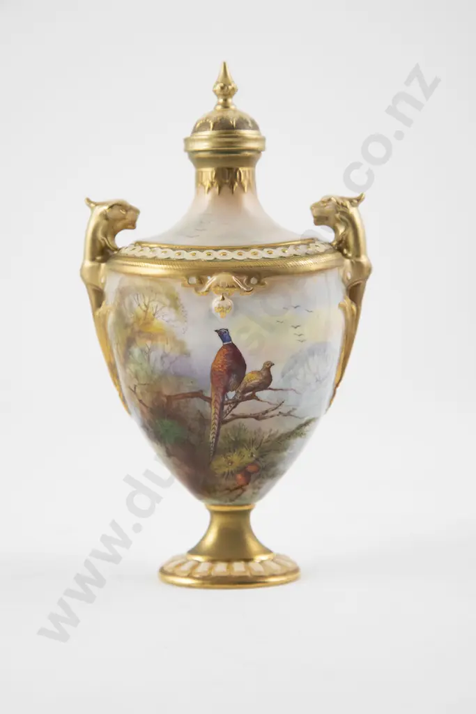 Royal Worcester Vase and Cover Image 1++