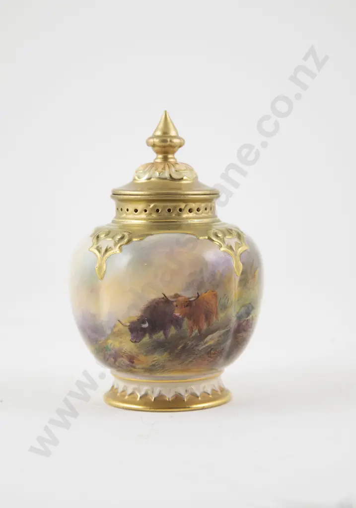 Royal Worcester Vase and Cover Image 1++