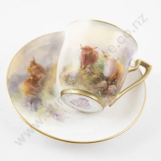 Royal Worcester Coffee Cup and Saucer