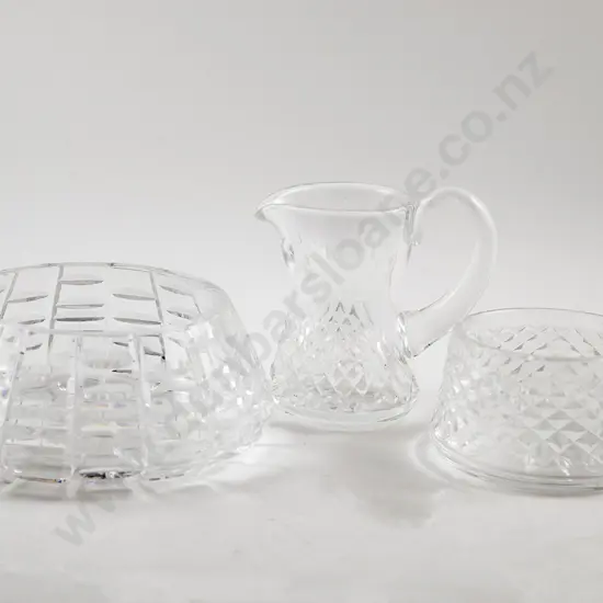 Waterford Crystal Fruit Bowl with Sugar and Cream