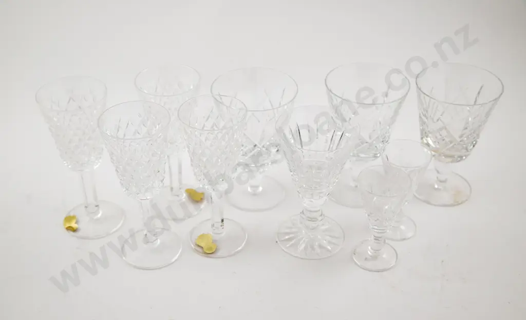Waterford Crystal Ten Assorted Glasses Image 1++