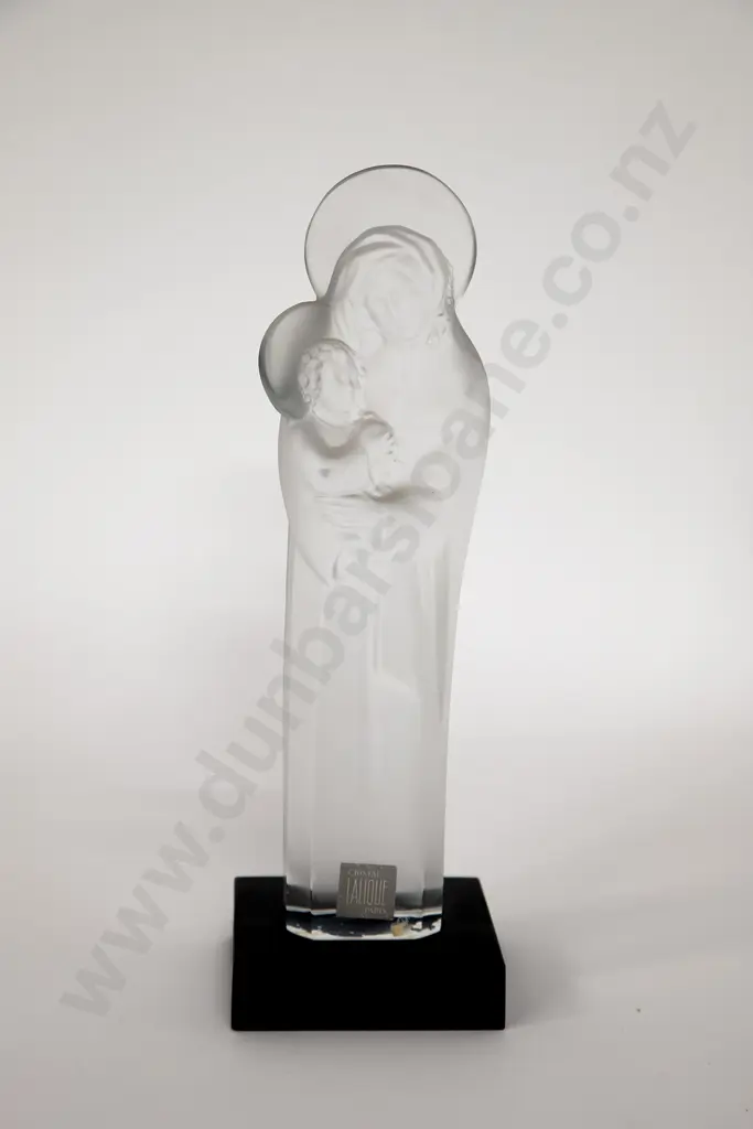 Lalique Crystal Vierge a L'Enfant Madonna & Child Image 1++