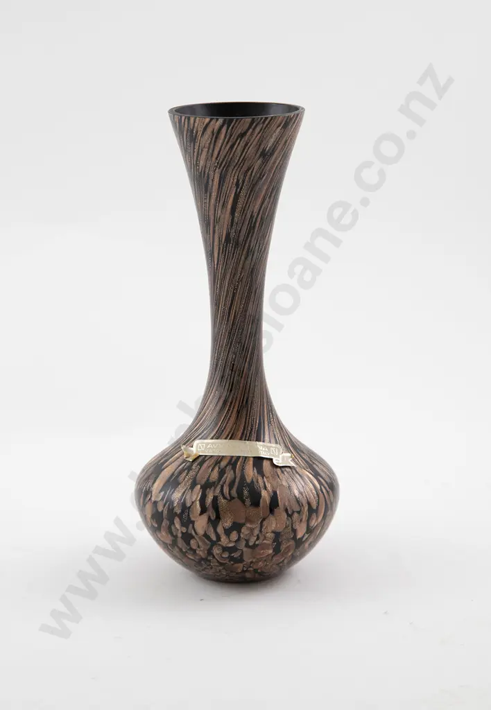 Vincenzo Nason Murano Aventurina Glass Vase Image 1++