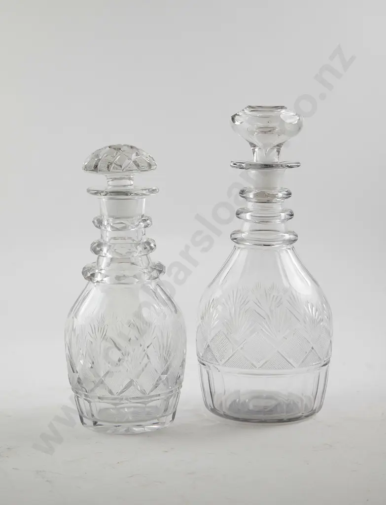 Two C19th Glass Decanters Image 1++
