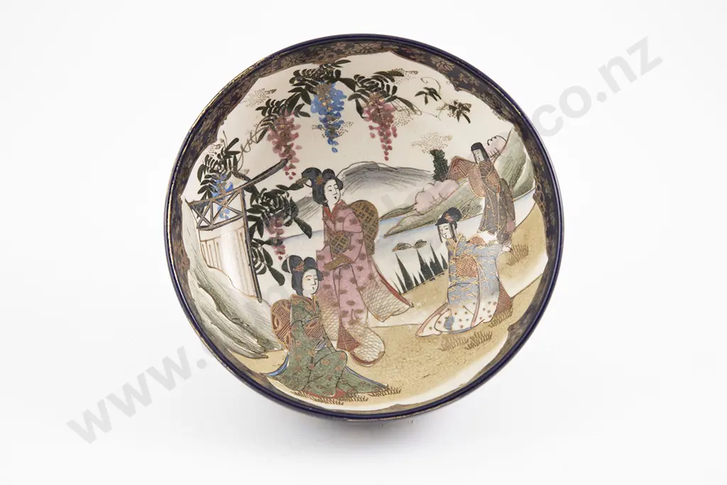 Meiji Period Japanese Satsuma Bowl Image 1++