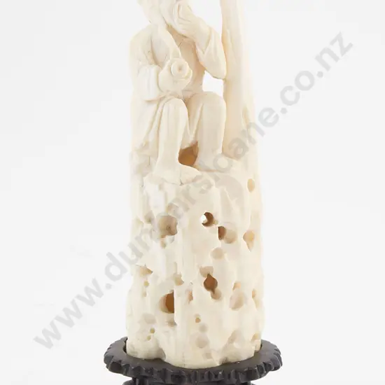 Carved Ivory Figure of an Immortal Goddess