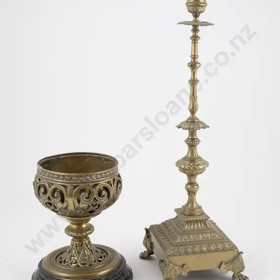 Vict Cast Brass Chalice
