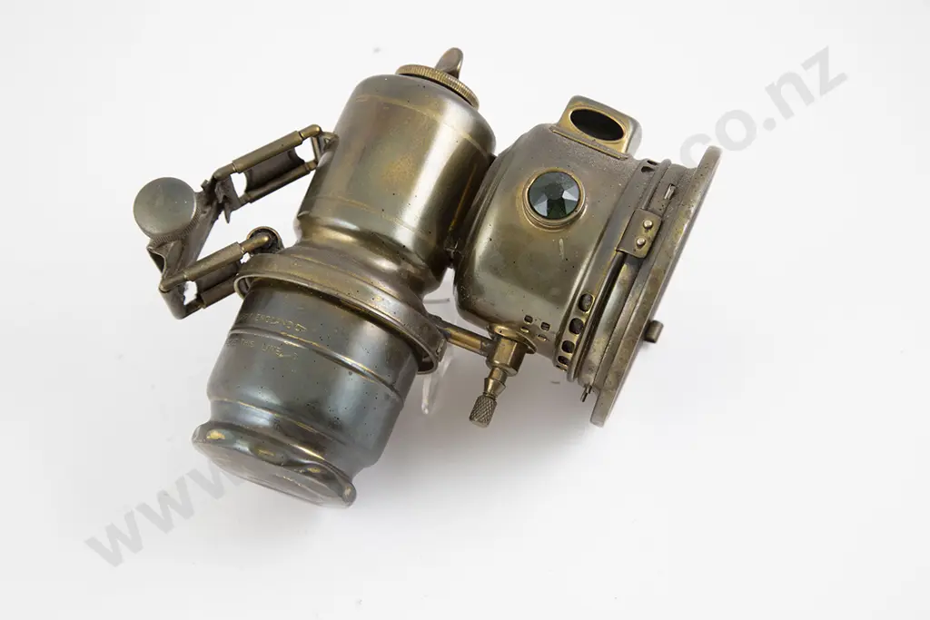 Vintage Joseph Lucas Ltd Brass Carbide Bicycle Lamp Image 1++