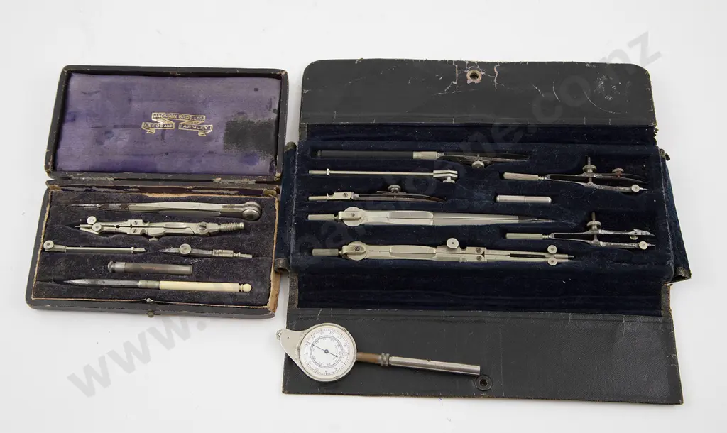 Two Cased Sets Drawing Instruments Image 1++