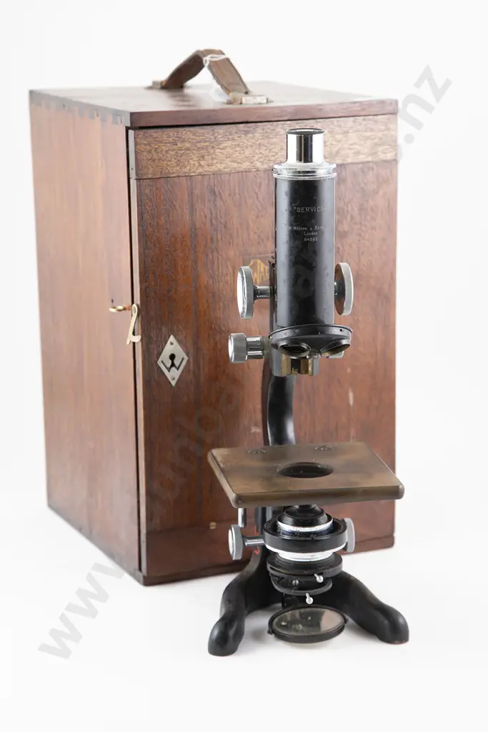 W Watson & Sons "Service" Monocular Microscope Image 1++
