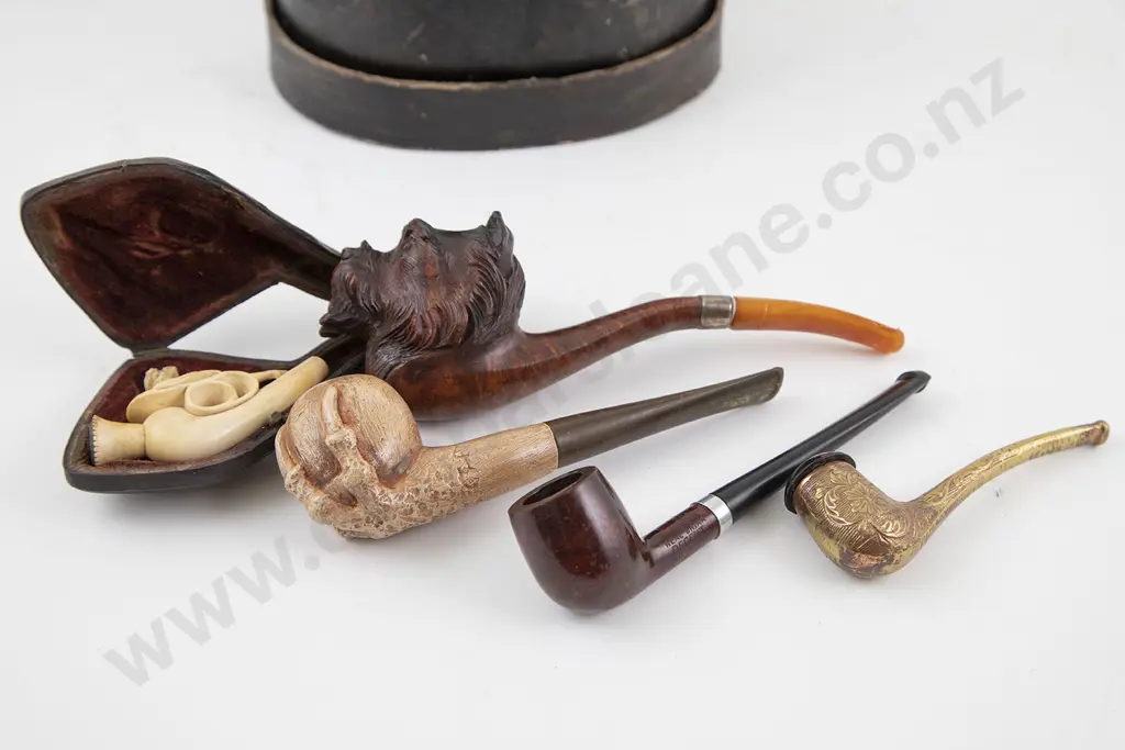 Five Various Vintage Pipes Image 1++