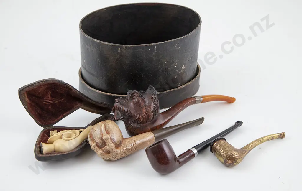 Five Various Vintage Pipes Image 1++