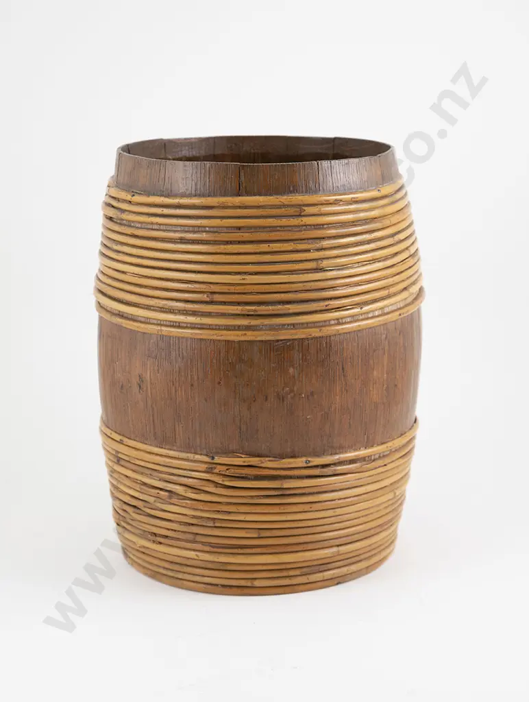Small Victorian Oak Barrel Image 1++