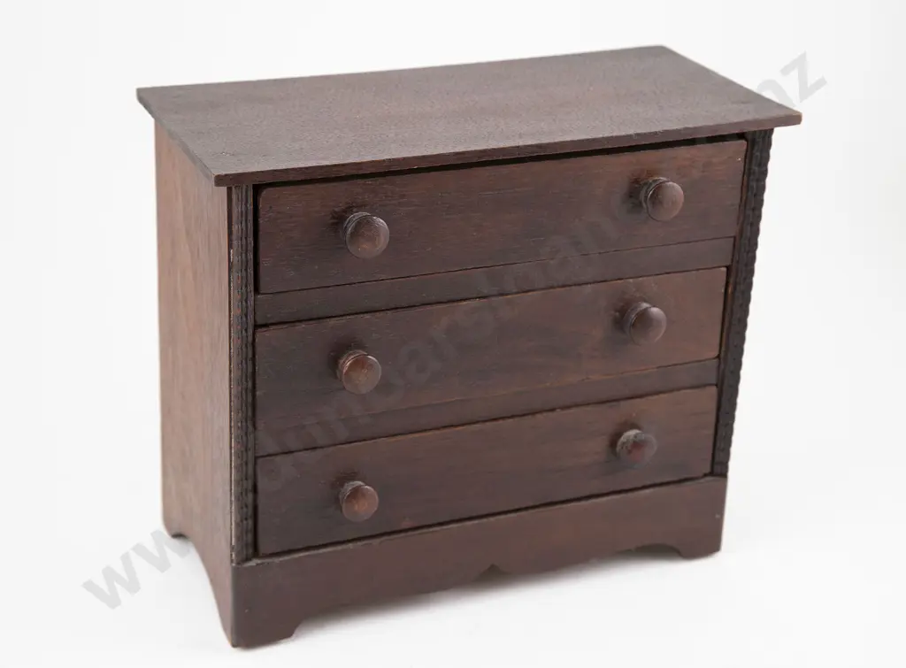 Miniature Oak Flat Front Chest Image 1++
