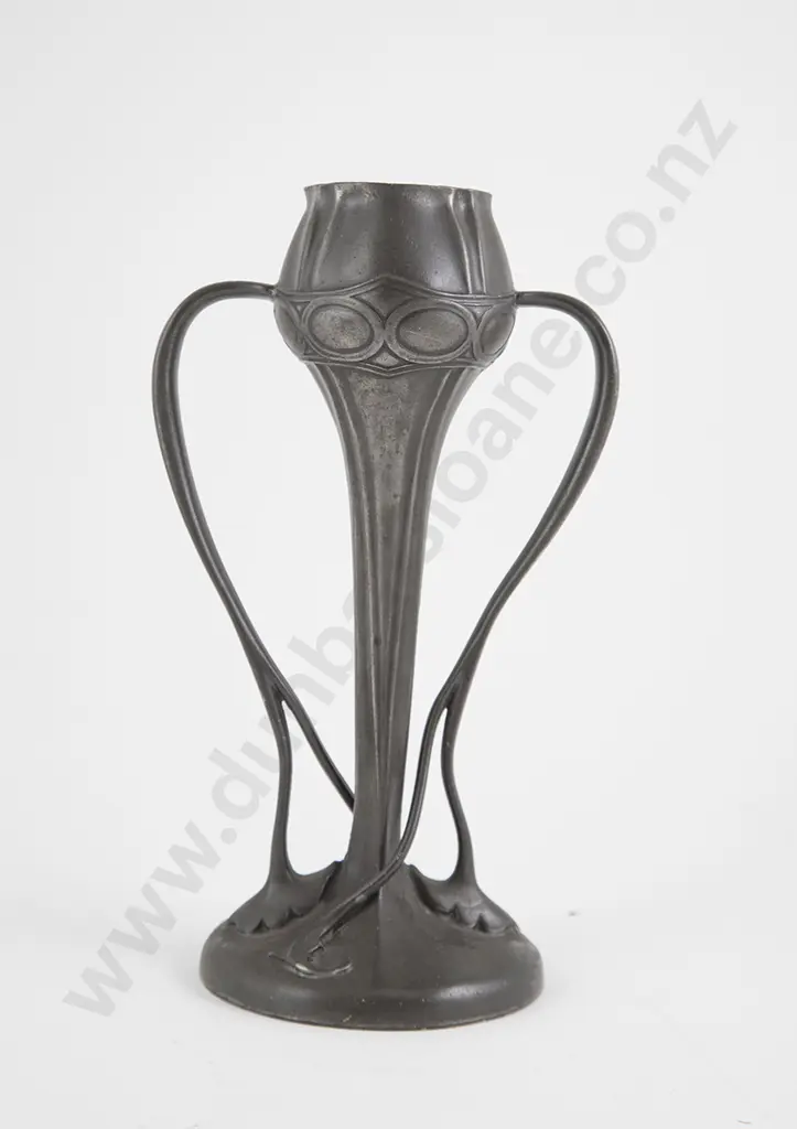 Archibald Knox For Liberty's Tudric Pewter Tulip Vase Image 1++