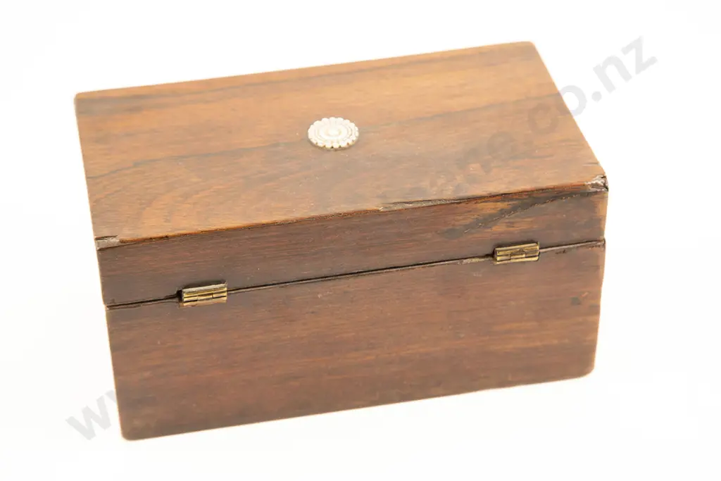 Victorian Rosewood Tea Caddy Image 1++
