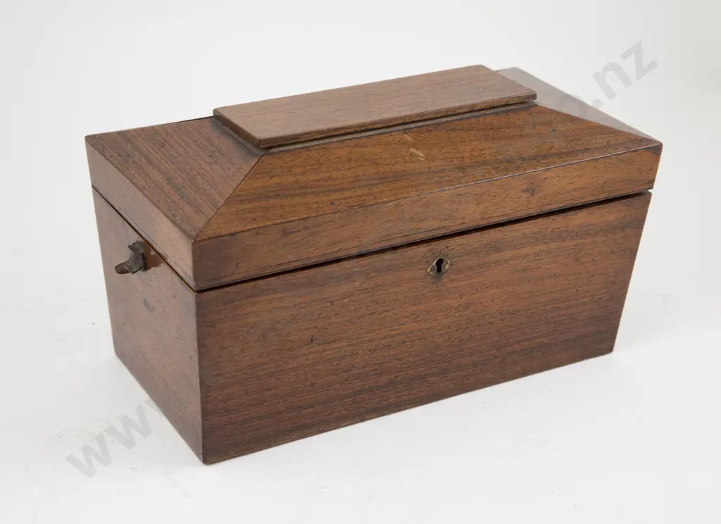 Regency Rosewood Sarcophagus Tea Caddy Image 1++