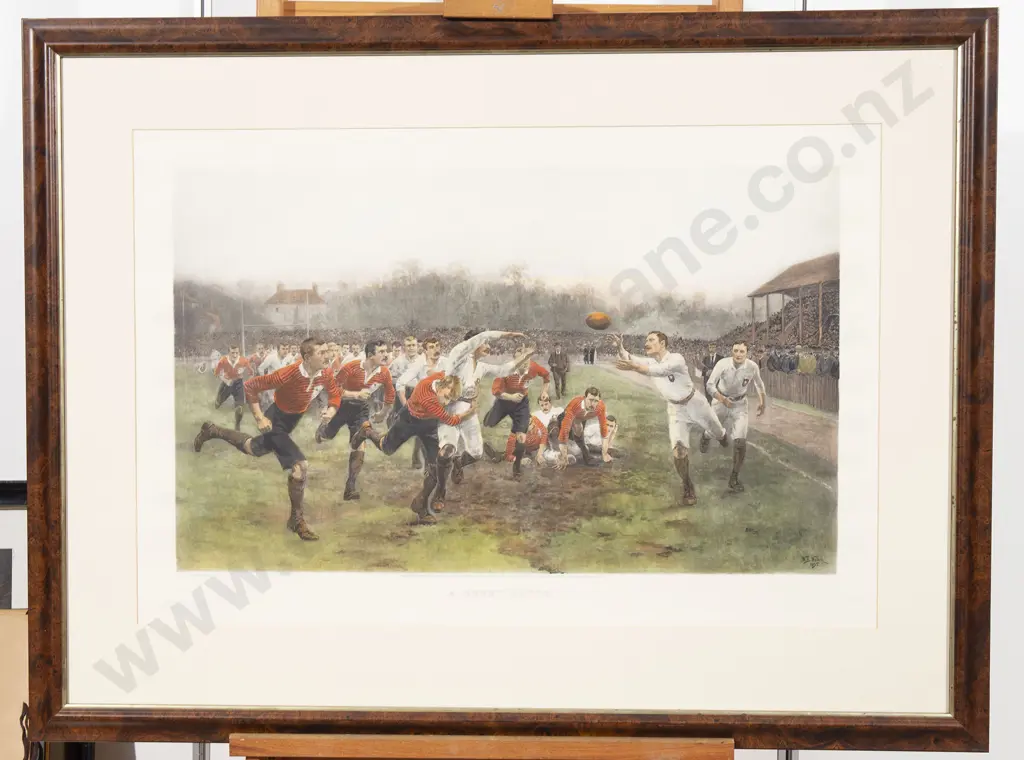 After William B. Wollen - A Rugby Match Image 1++