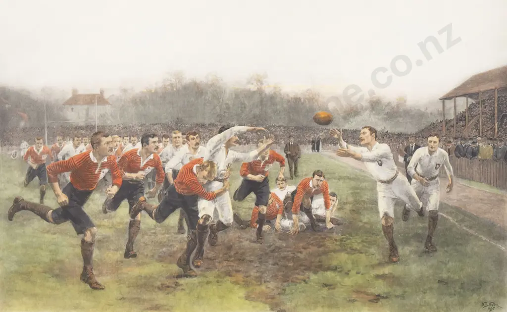 After William B. Wollen - A Rugby Match Image 1++